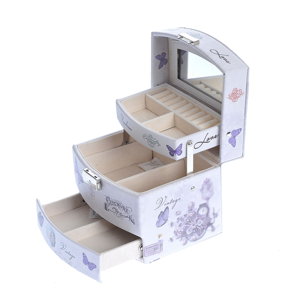 Cutie de bijuterii cu fluturi 12 cm - 4 | YEO