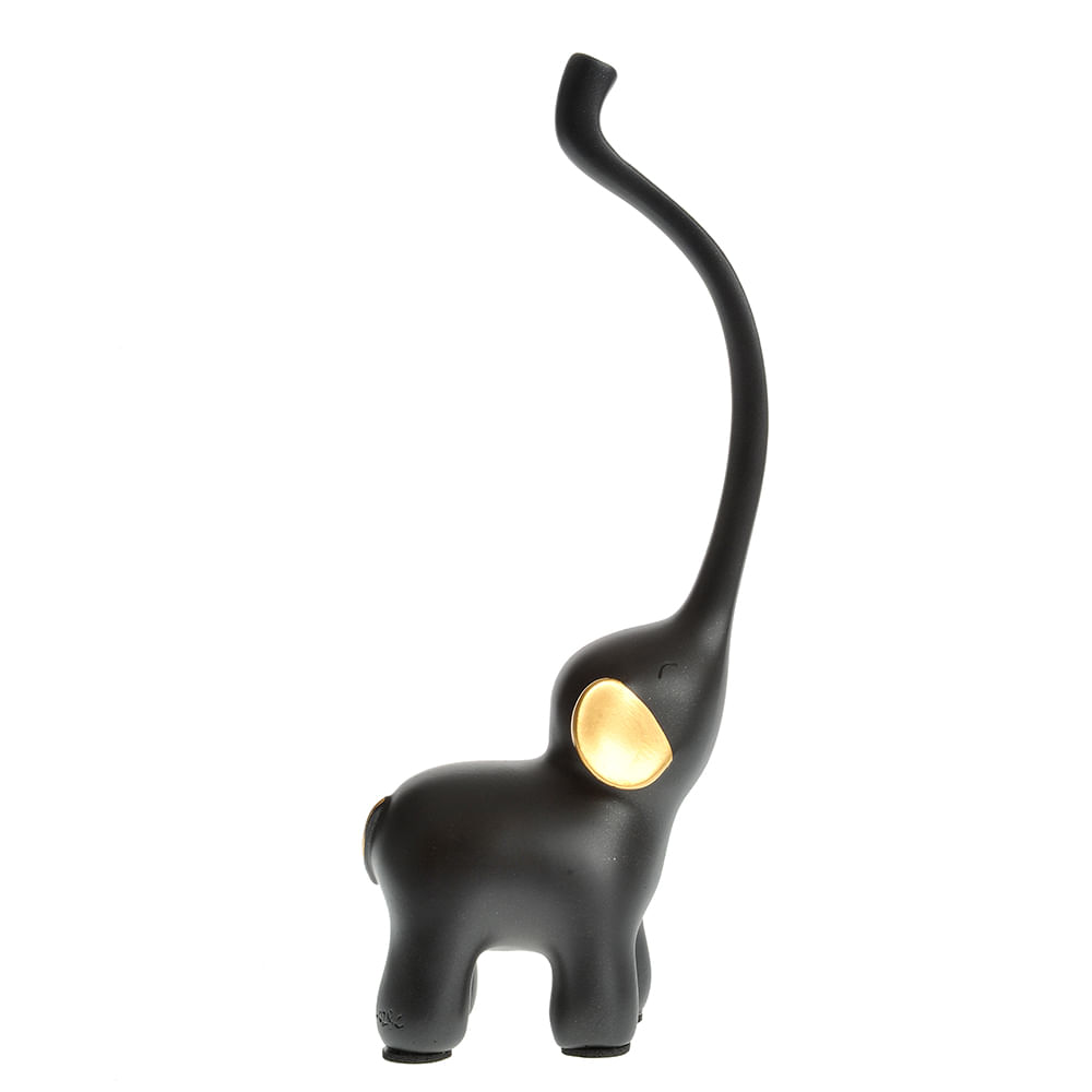 Statueta elefant negru 21 cm