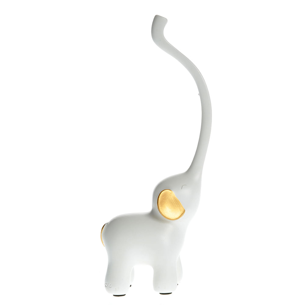 Statueta elefant alb 21 cm
