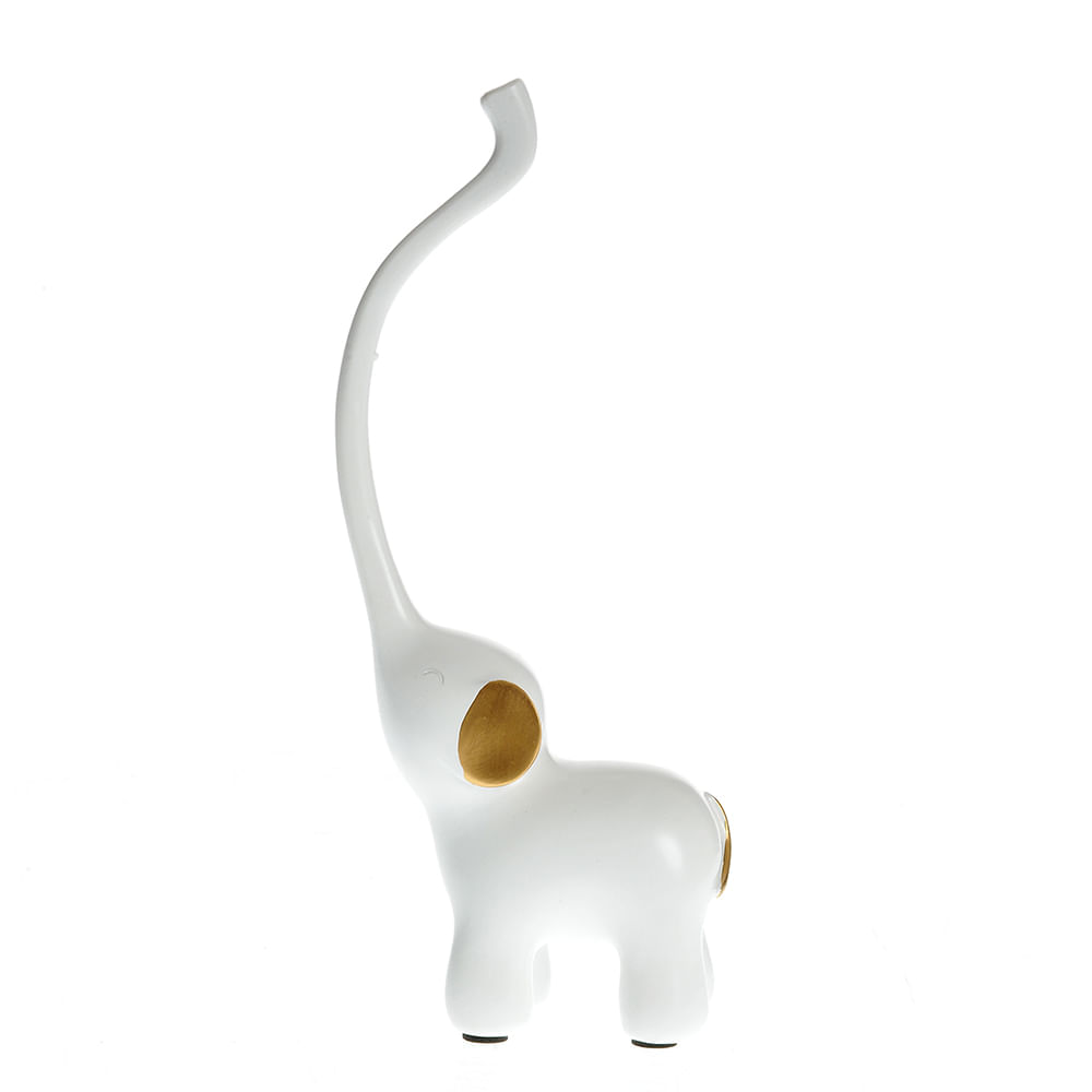 Statueta elefant alb 21 cm - 1 | YEO