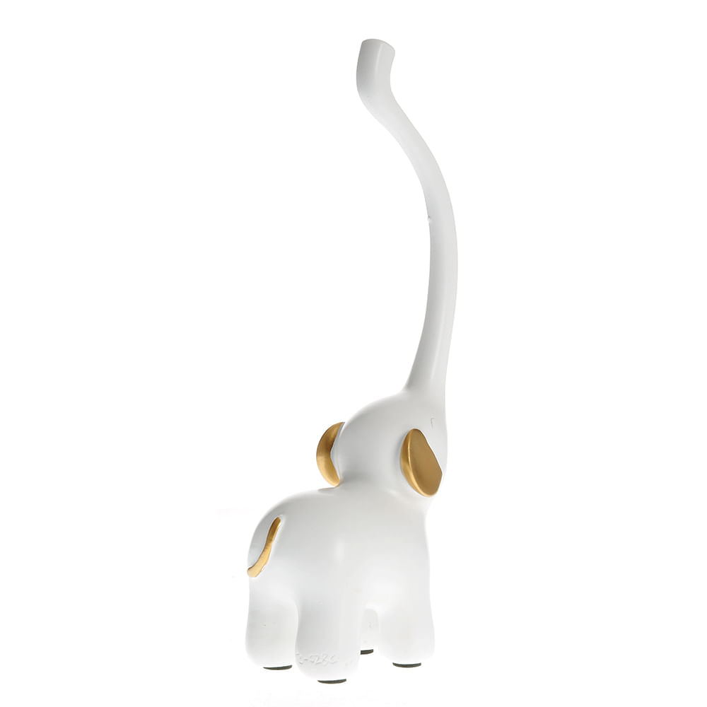 Statueta elefant alb 21 cm - 2 | YEO