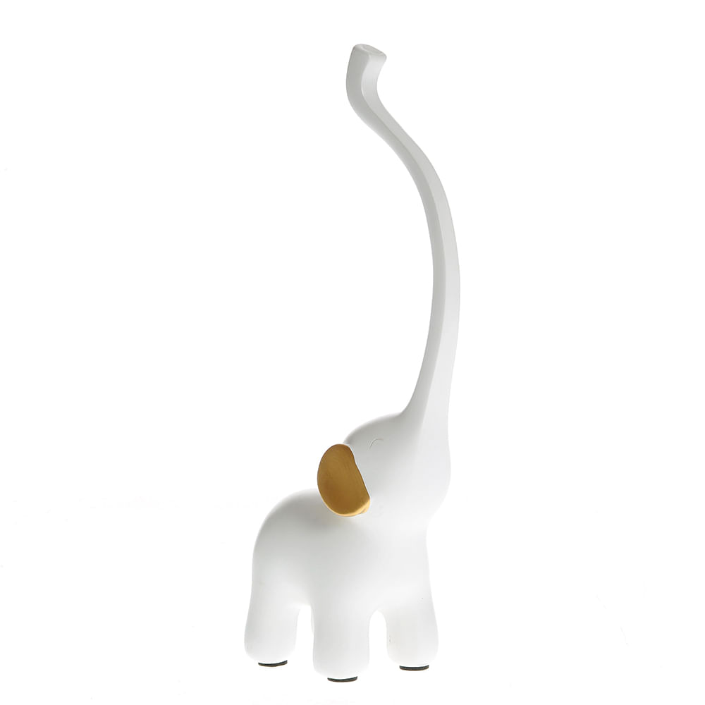Statueta elefant alb 21 cm - 3 | YEO