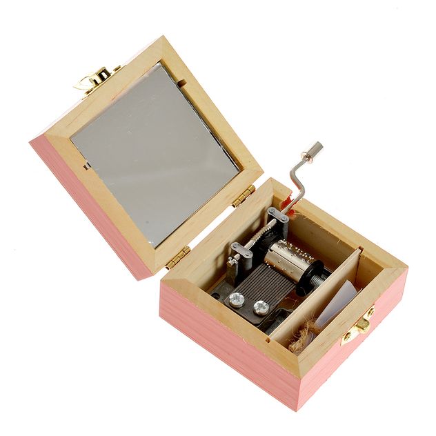 Decoratiune cutie muzicala cu tematica de Craciun