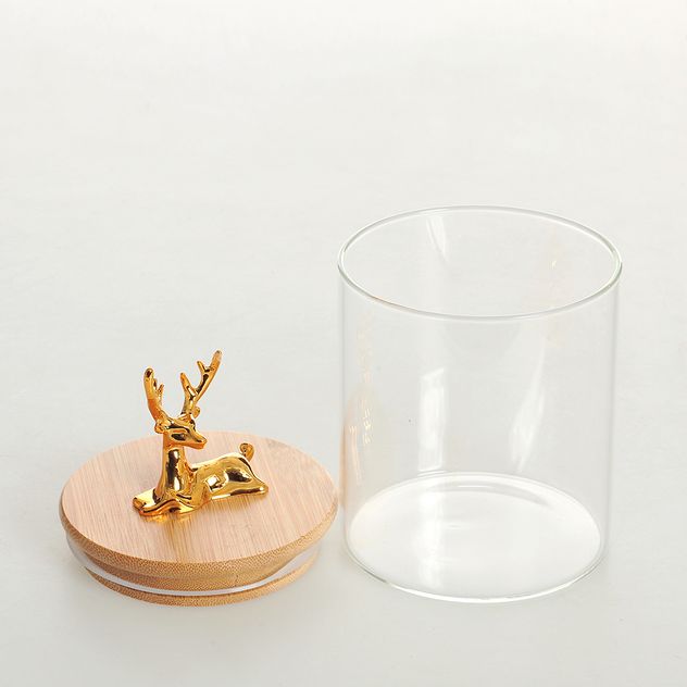 Recipient din sticla cu capac 10 cm