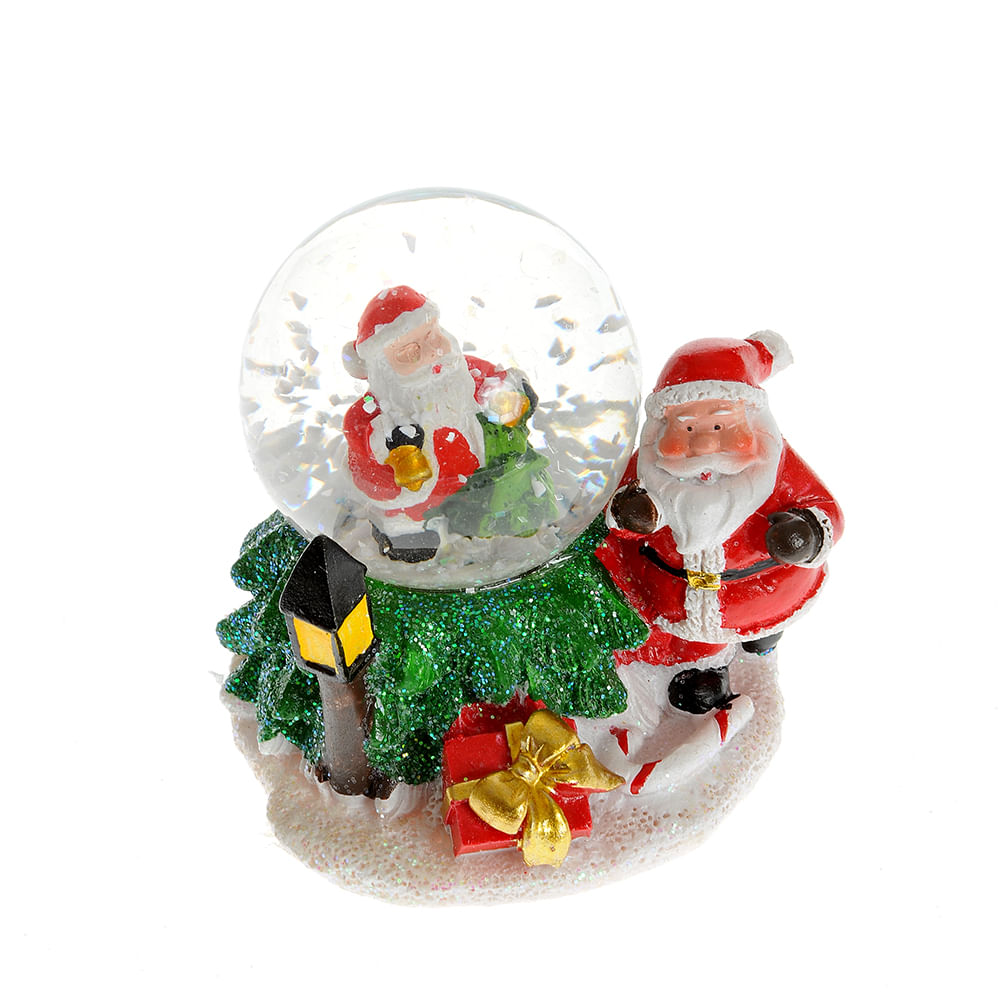 Decoratiune glob cu apa Mos Craciun 7 cm - 1 | YEO