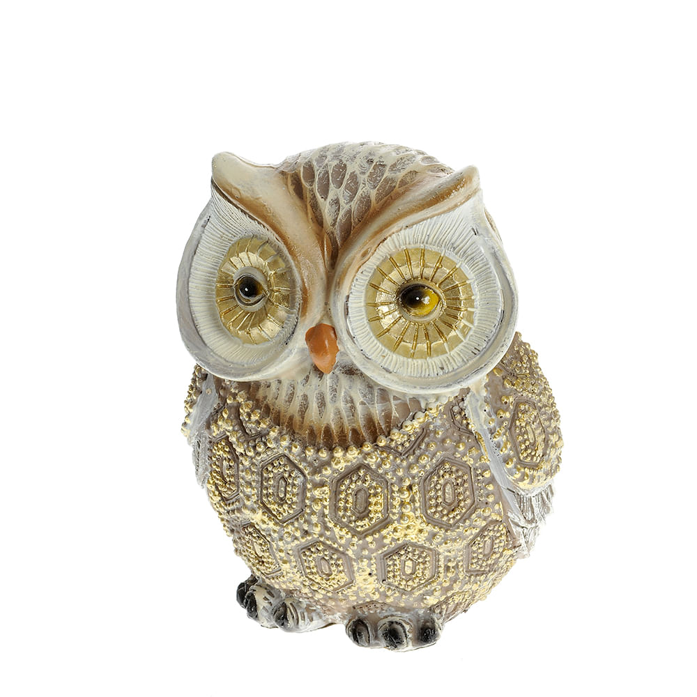 Statueta bufnita aurie 11 cm - 2 | YEO