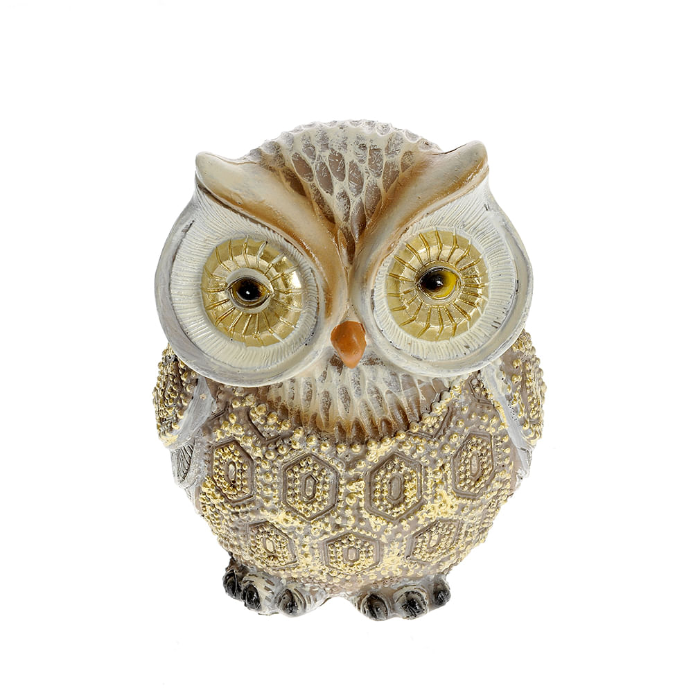 Statueta bufnita aurie 11 cm - 3 | YEO