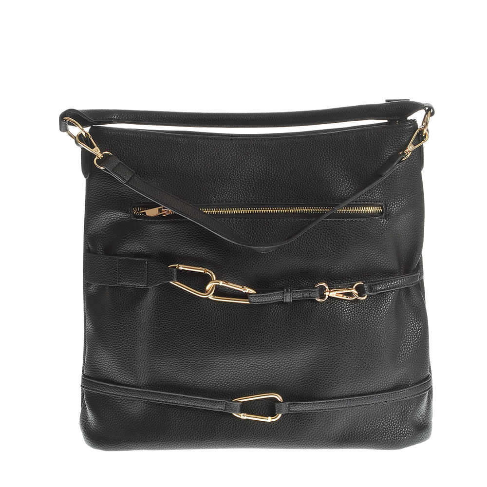 Geanta shopper cu detalii aurii - 4 | YEO