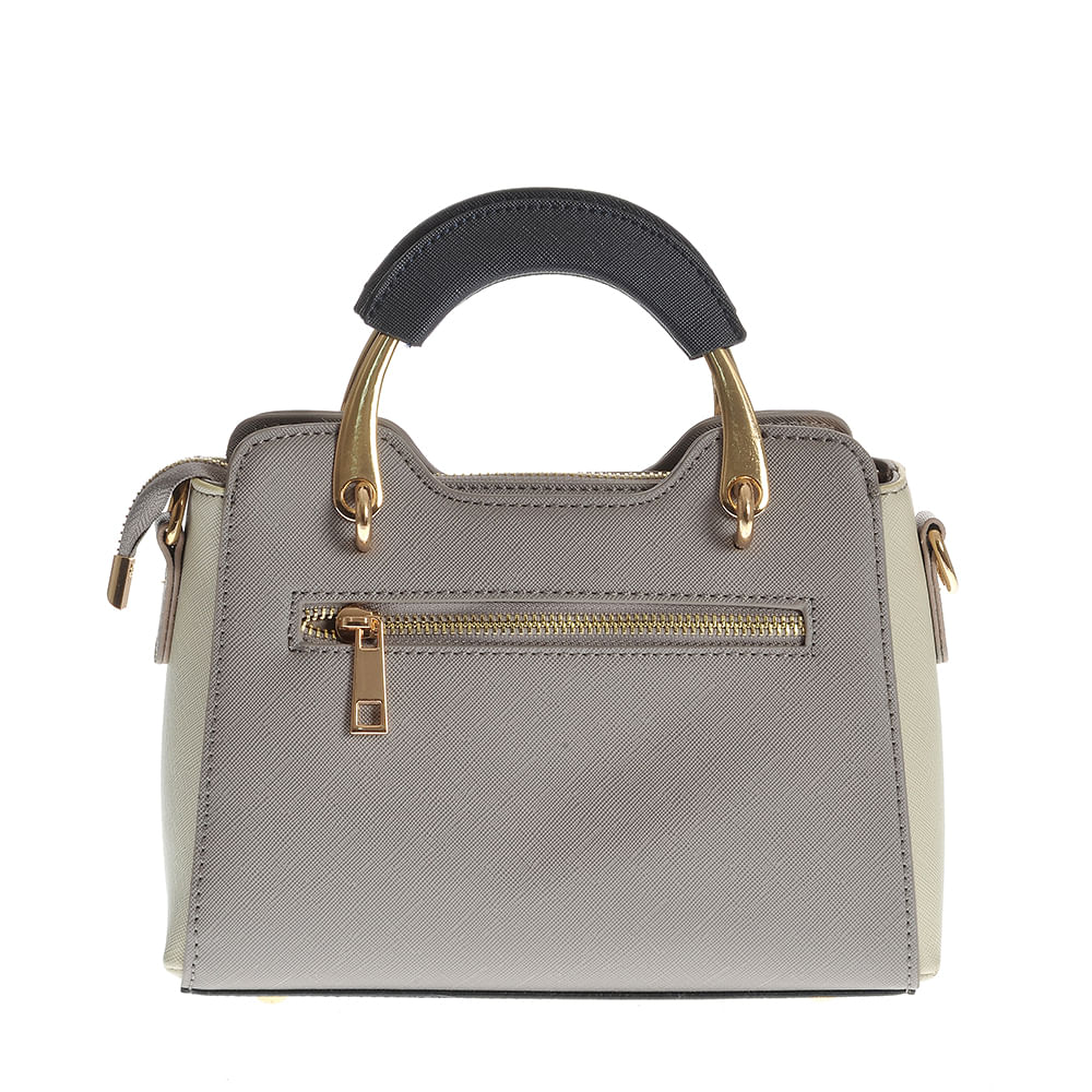 Geanta crossbody gri din piele ecologica - 2 | YEO
