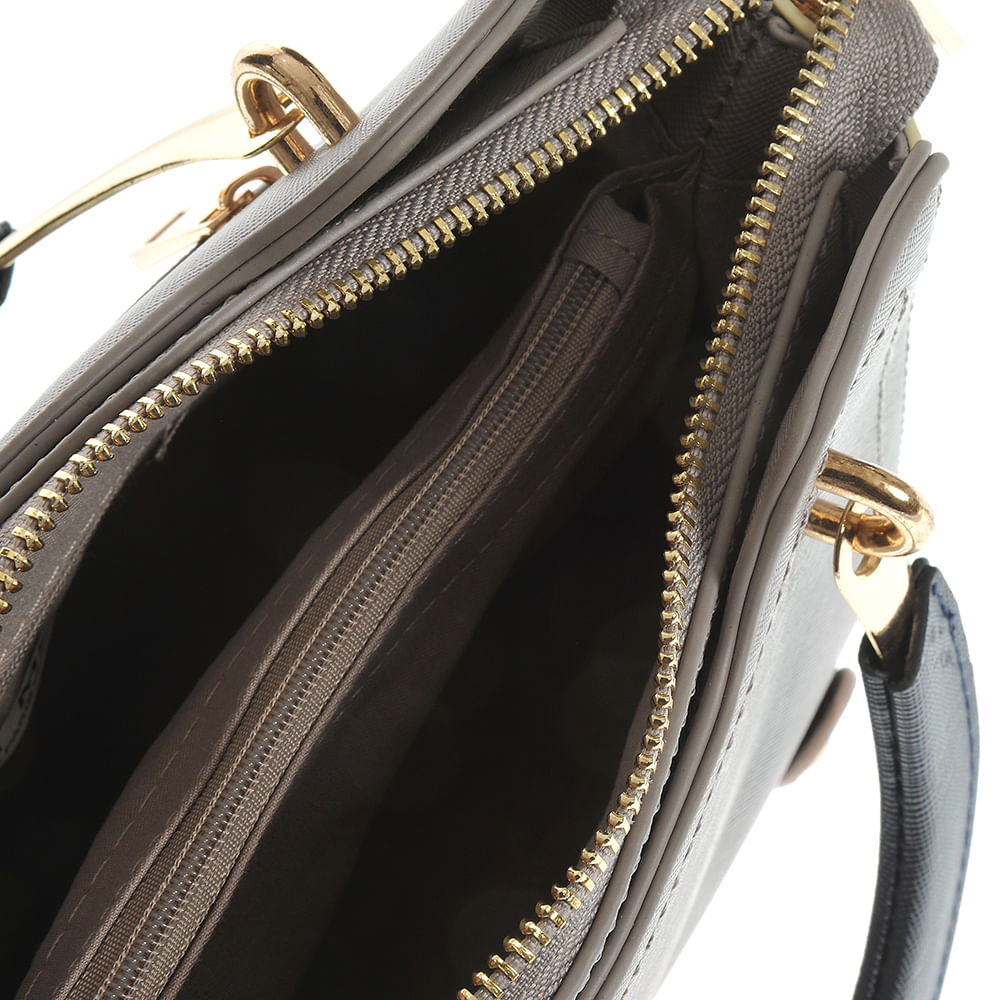 Geanta crossbody gri din piele ecologica - 3 | YEO