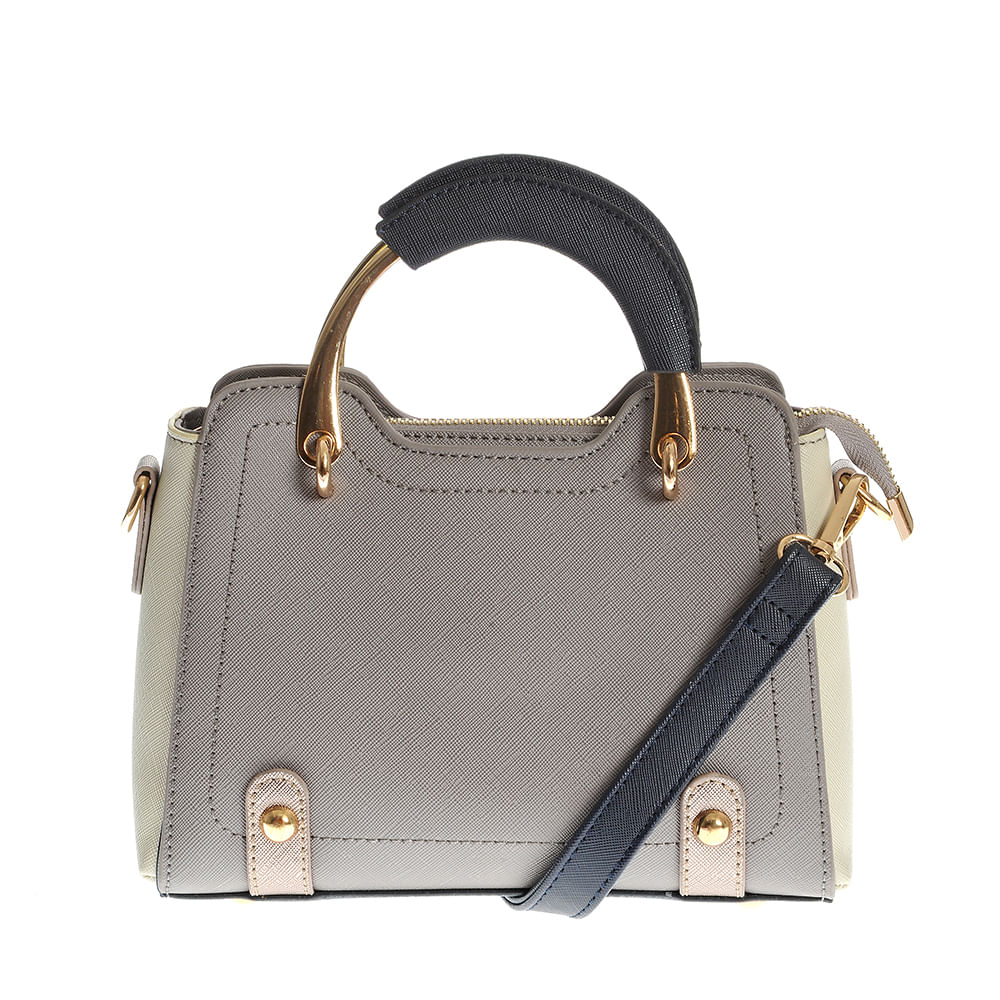 Geanta crossbody gri din piele ecologica - 4 | YEO