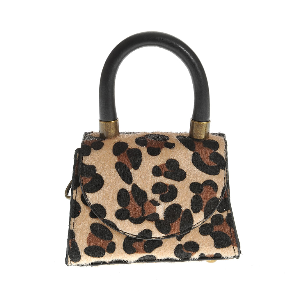 Geanta mini cu model animal print