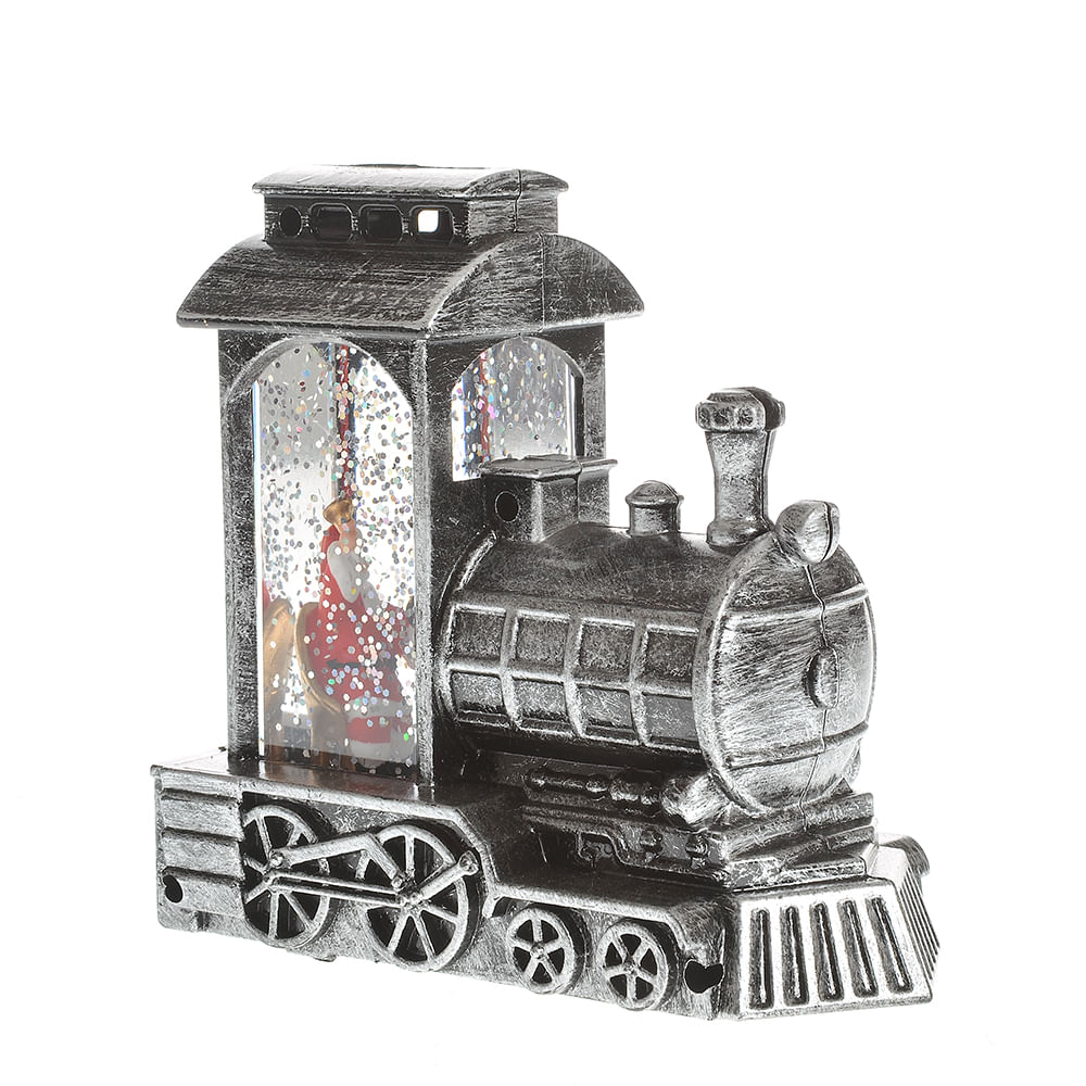 Decoratiune cu led locomotiva cu Mos Craciun 12 cm - 3 | YEO