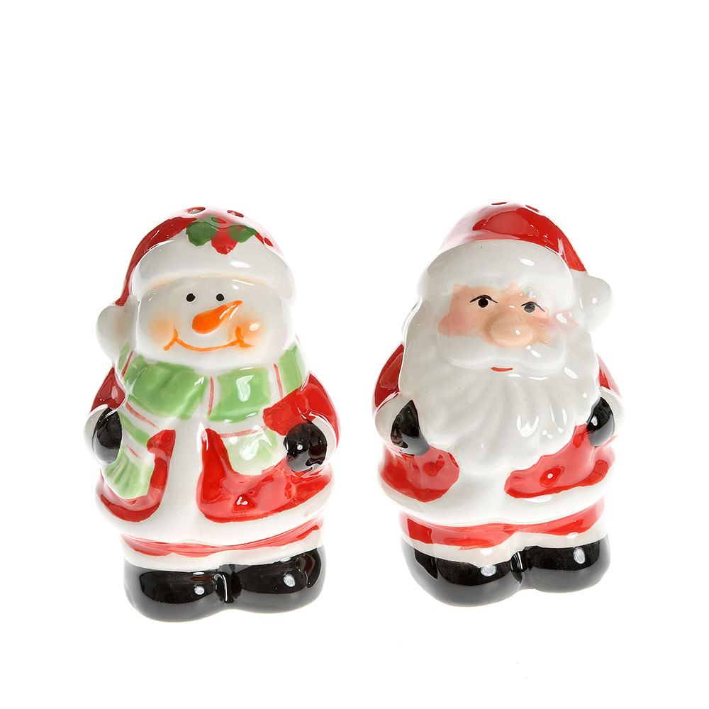 Recipiente Mos Craciun sare si piper 8 cm - 2 | YEO