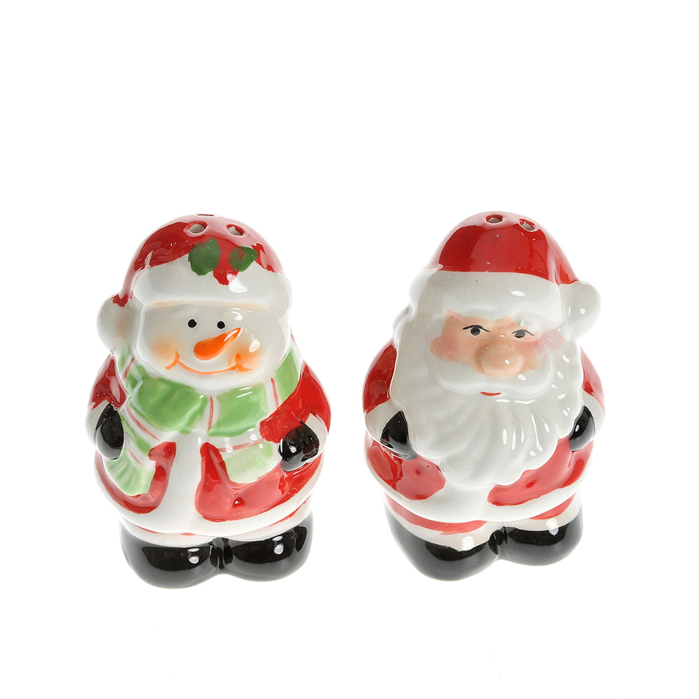 Recipiente Mos Craciun sare si piper 8 cm - 3 | YEO