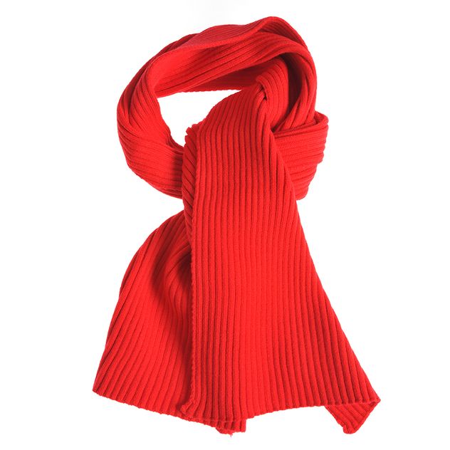 Fular casual rosu pentru iarna