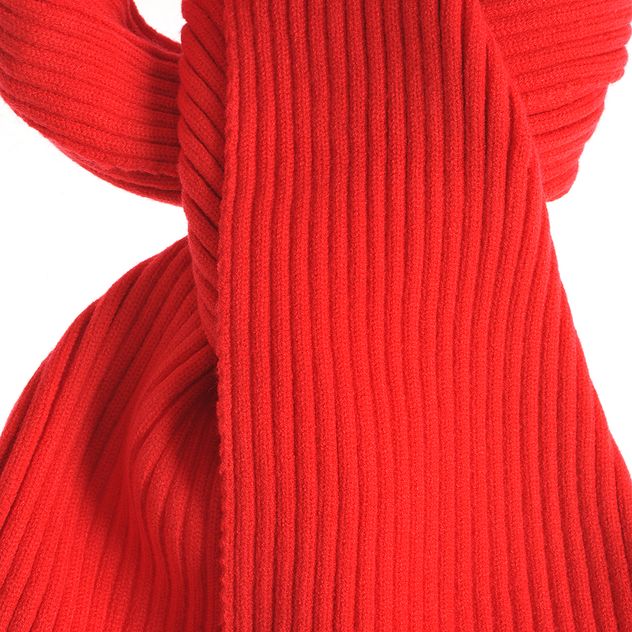 Fular casual rosu pentru iarna