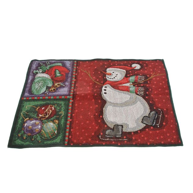 Napron cu Om de zapada si tematica de Craciun 42 cm