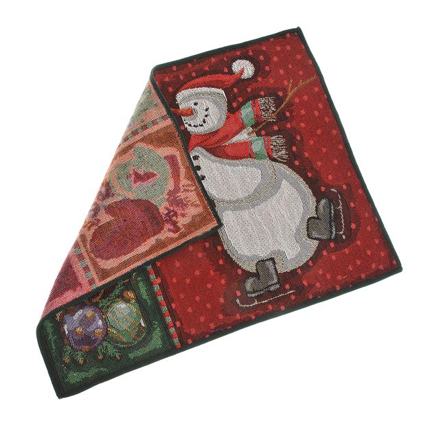 Napron cu Om de zapada si tematica de Craciun 42 cm