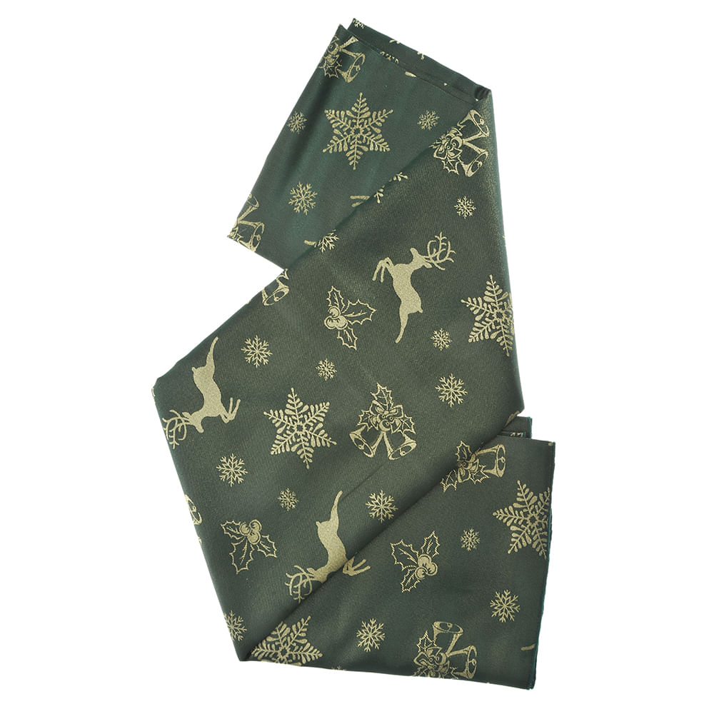 Fata de masa verde tematica craciun 1.5 x 2.4 m - 3 | YEO
