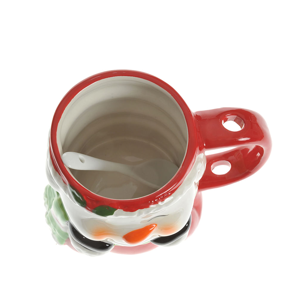 Cana 180 ml cu lingurita model craciun - 2 | YEO