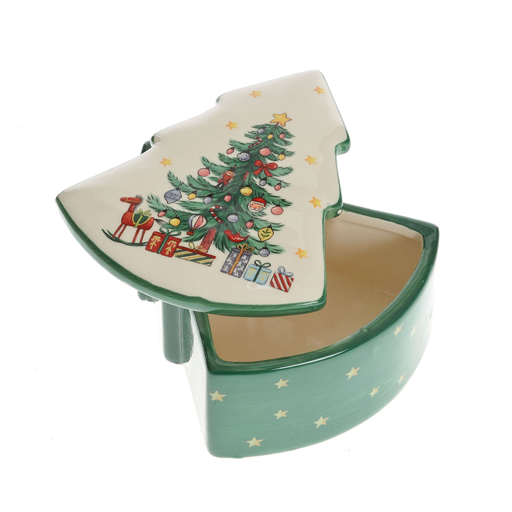 Cutie ceramica forma brad 14 cm - 1 | YEO
