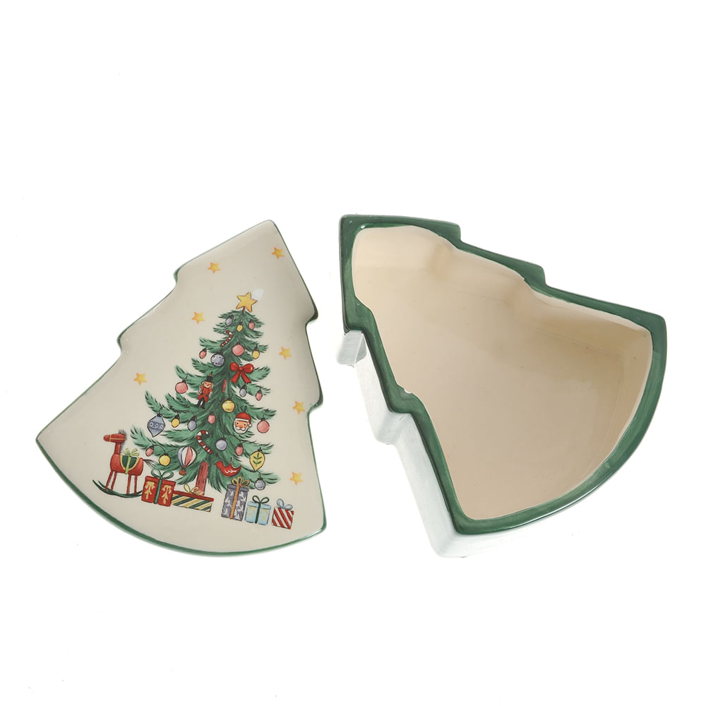 Cutie ceramica forma brad 14 cm - 2 | YEO