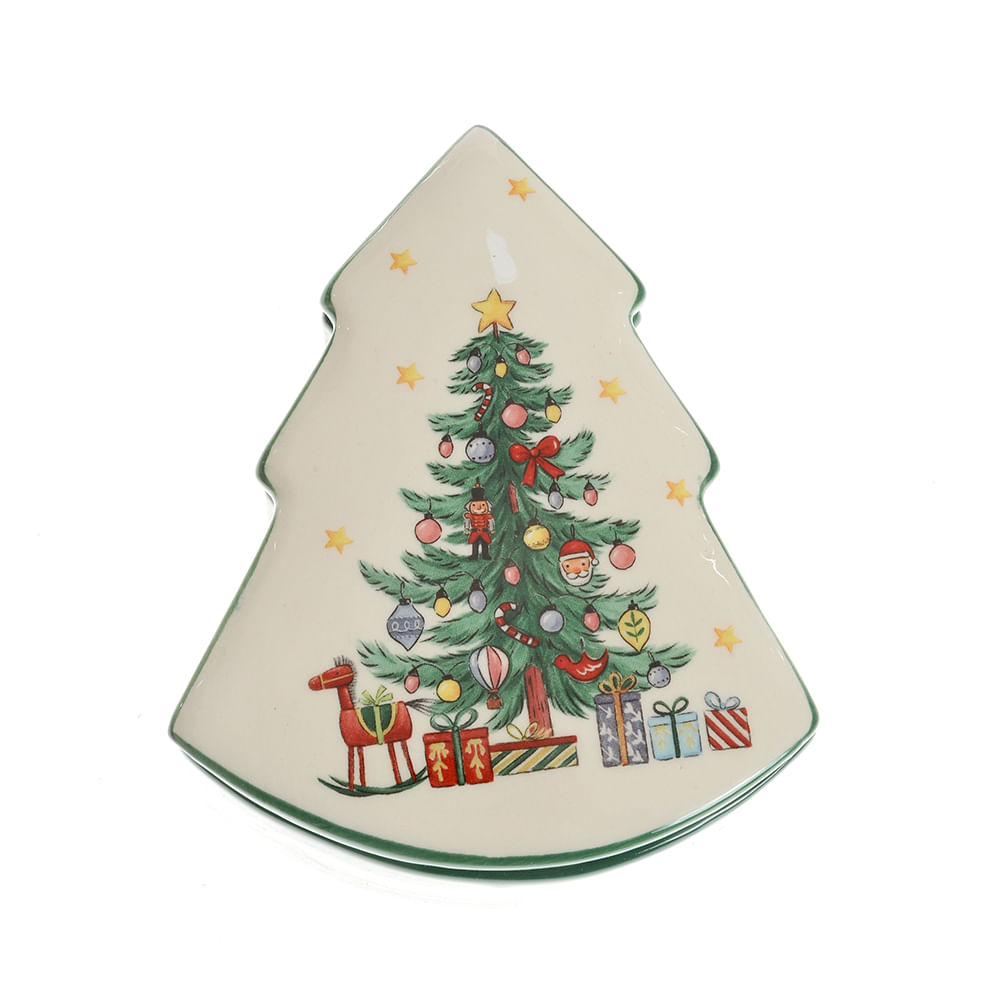 Cutie ceramica forma brad 14 cm - 3 | YEO