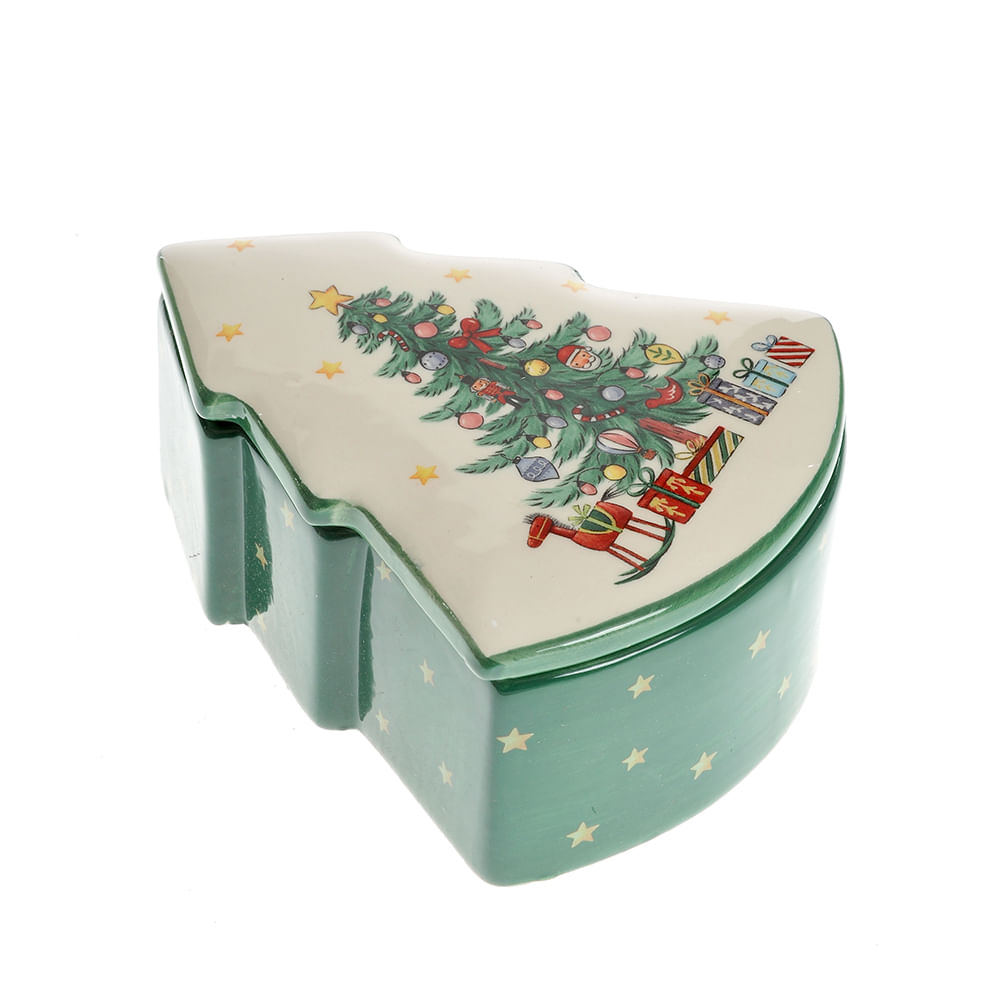Cutie ceramica forma brad 14 cm - 4 | YEO