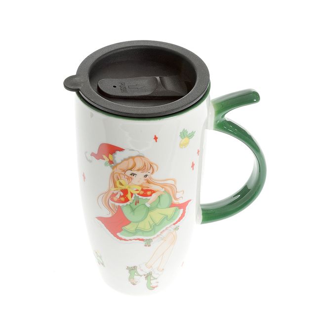Cana imprimeu Craciun 750 ml