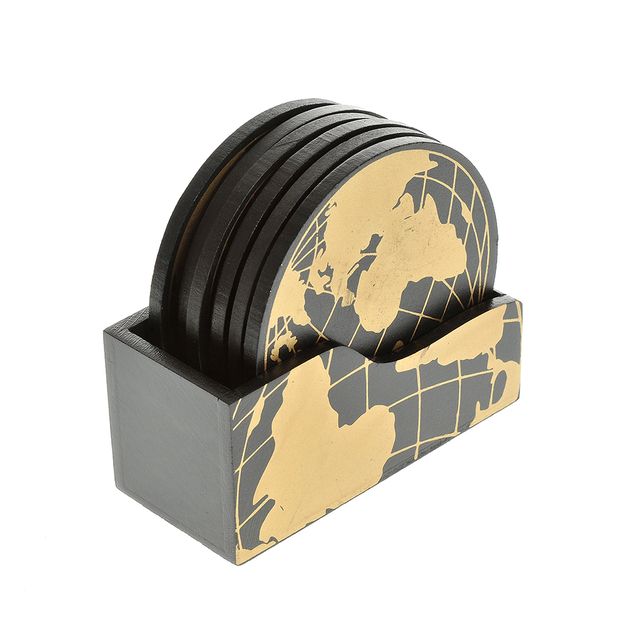 Set suporturi pahar harta glob pamantesc