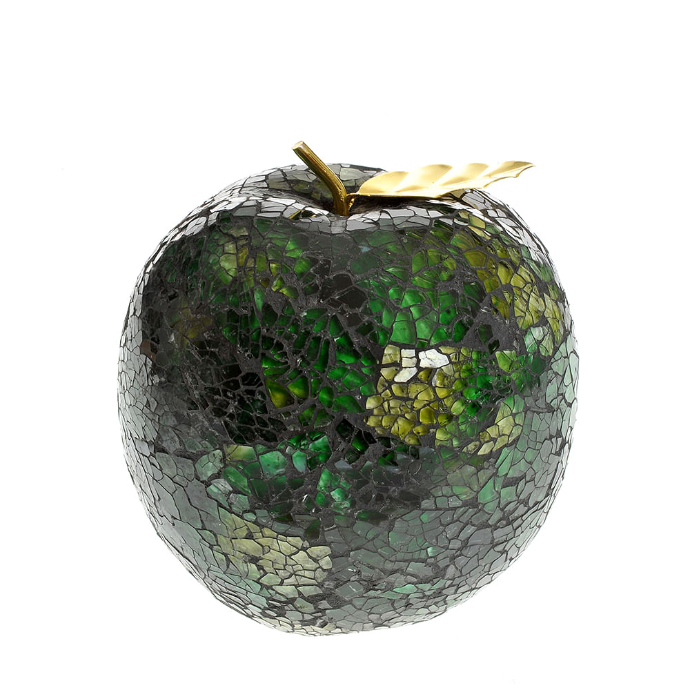 Decoratiune sticla mar verde 13 cm - 1 | YEO