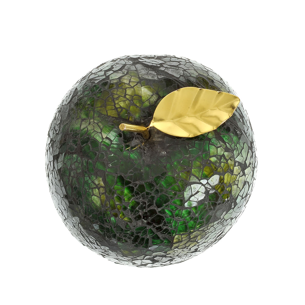 Decoratiune sticla mar verde 13 cm - 2 | YEO