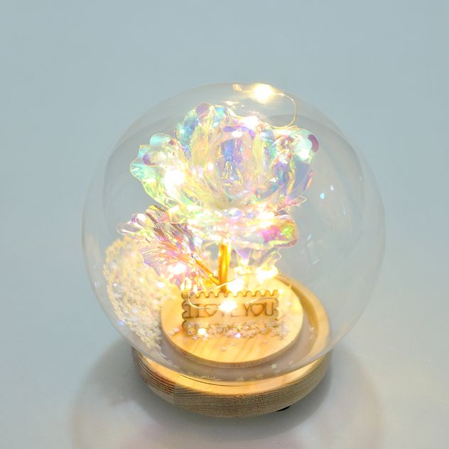 Decoratiune cu trandafir si Led