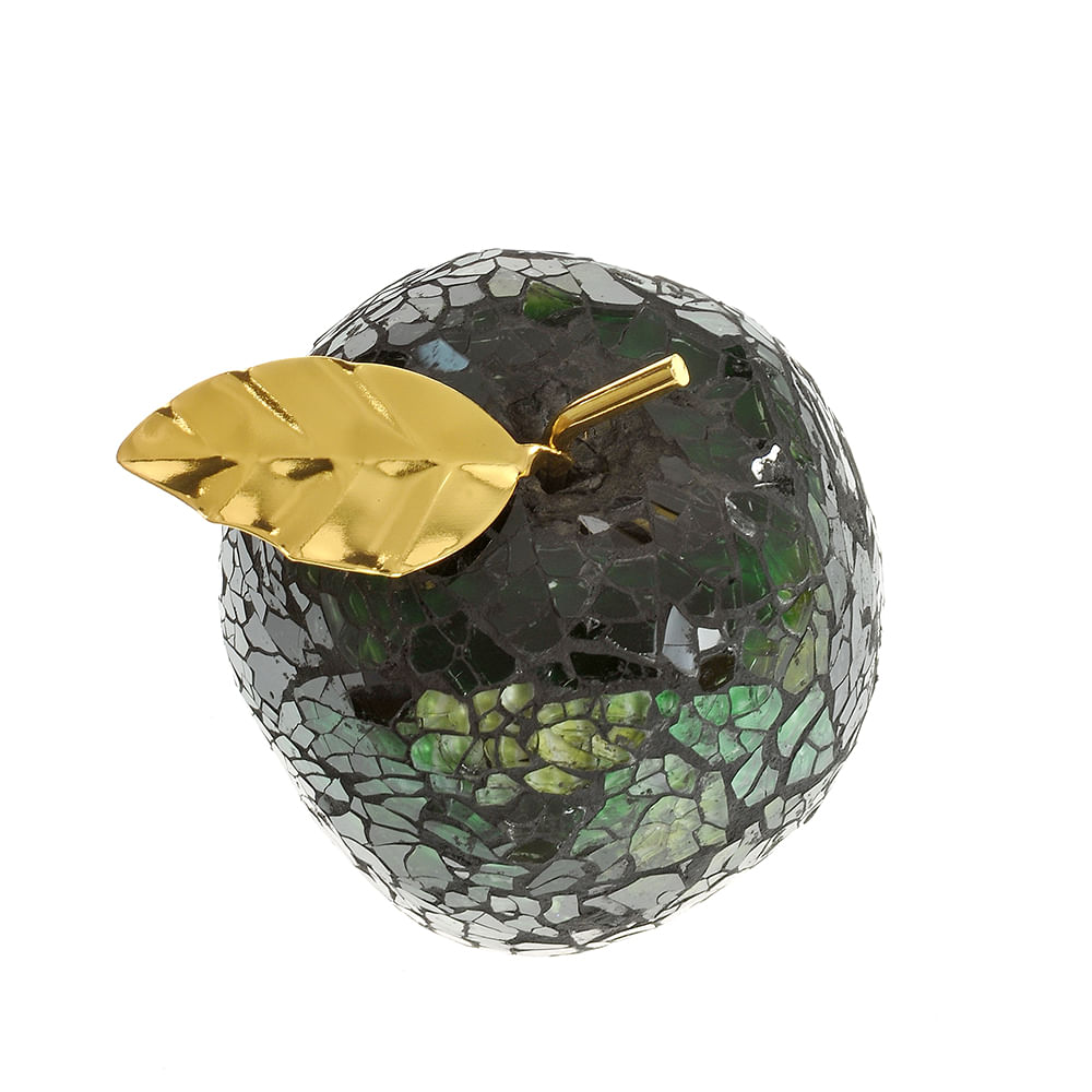 Decoratiune sticla mar verde 10 cm - 1 | YEO