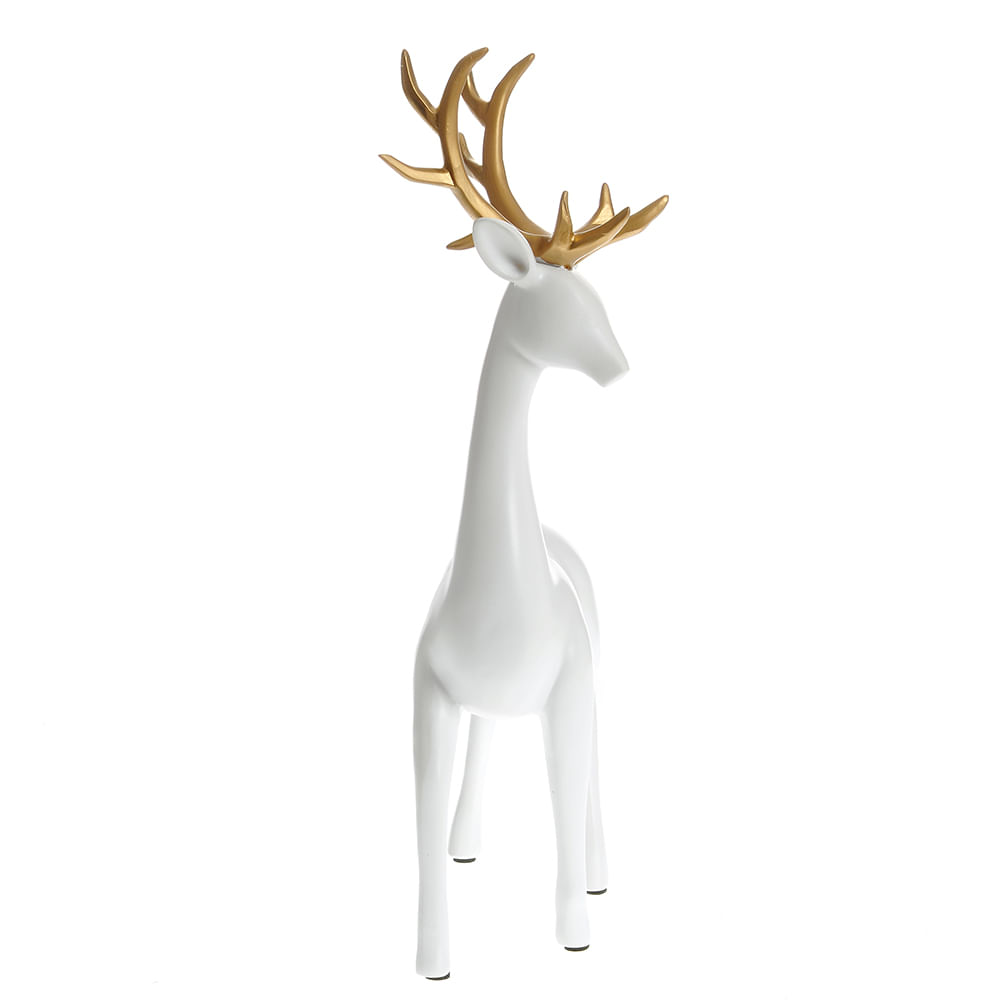 Statueta cerb alb 38 cm - 2 | YEO