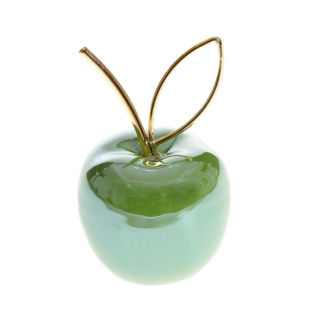 Decoratiune mar verde 8 cm