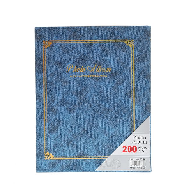 Album foto albastru pentru 200 poze 10x15 cm