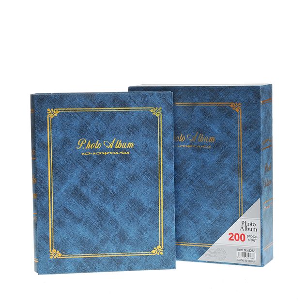 Album foto albastru pentru 200 poze 10x15 cm