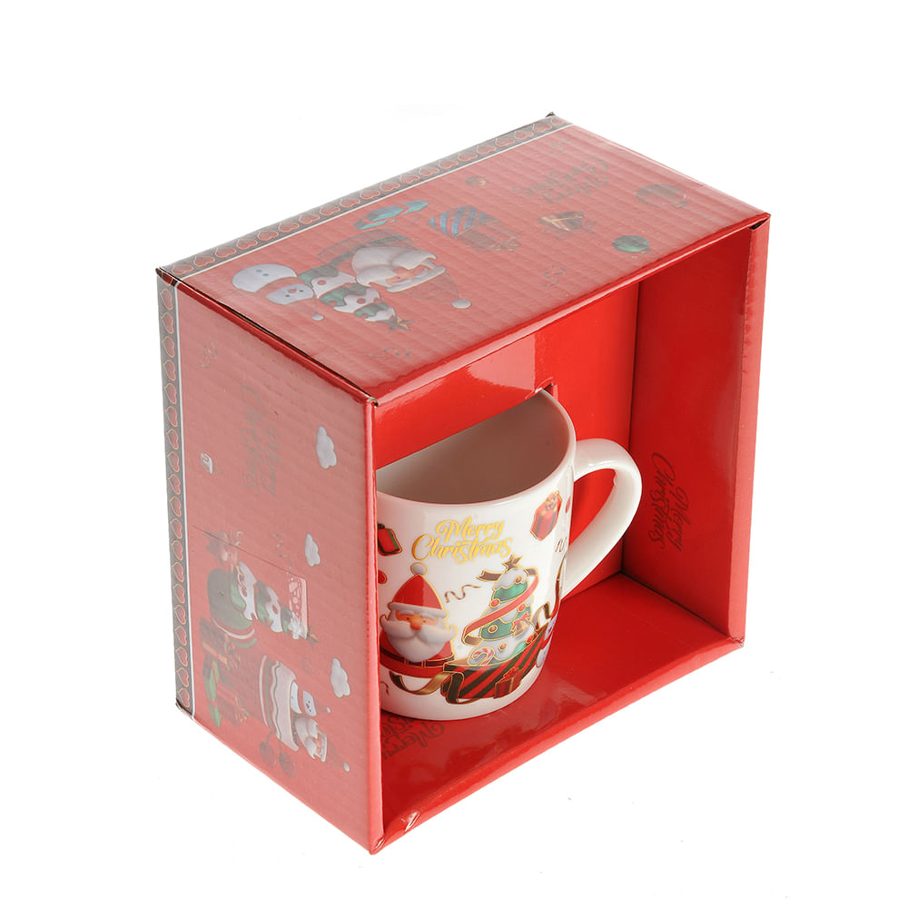 Cana 220 ml cu lingurita model craciun - 1 | YEO