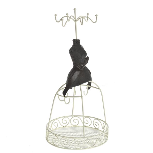 Suport bijuterii tip bust decorativ cu rochie neagra