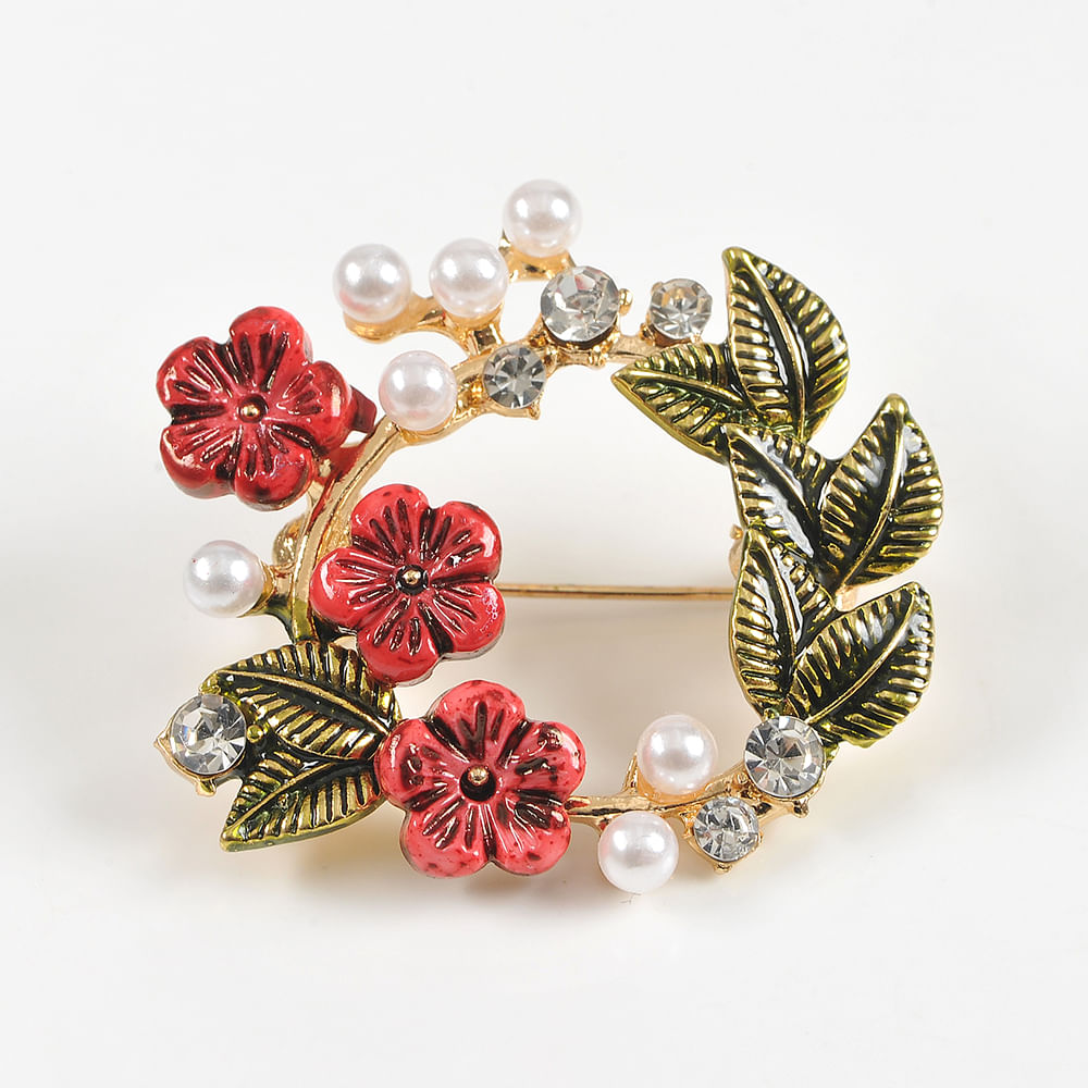 Brosa martisor coronita cu flori - 3 | YEO