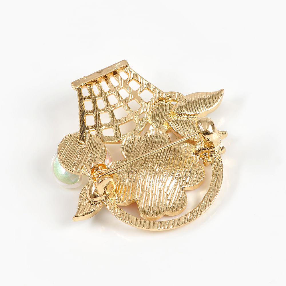 Brosa martisor  cos cu flori - 3 | YEO
