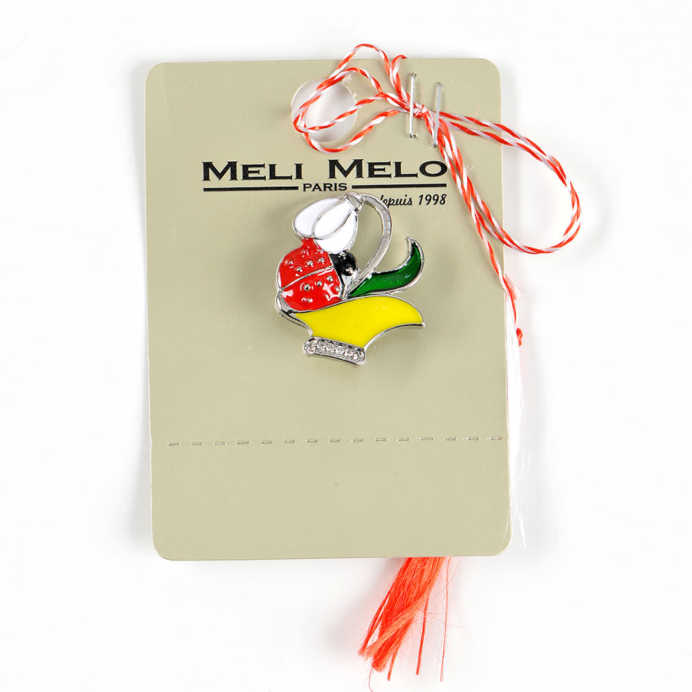Brosa martisor cos galben cu ghiocel - 1 | YEO