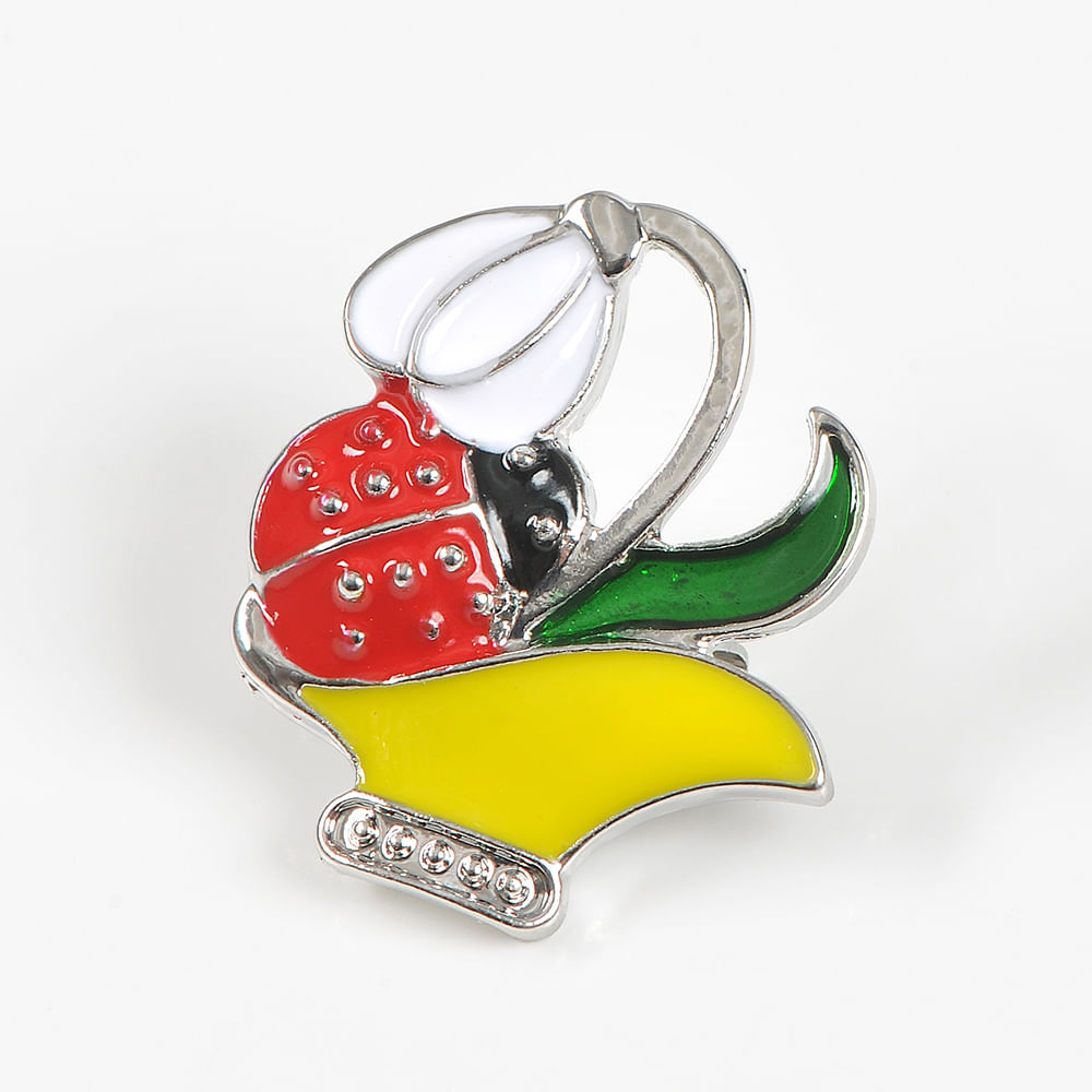 Brosa martisor cos galben cu ghiocel - 2 | YEO