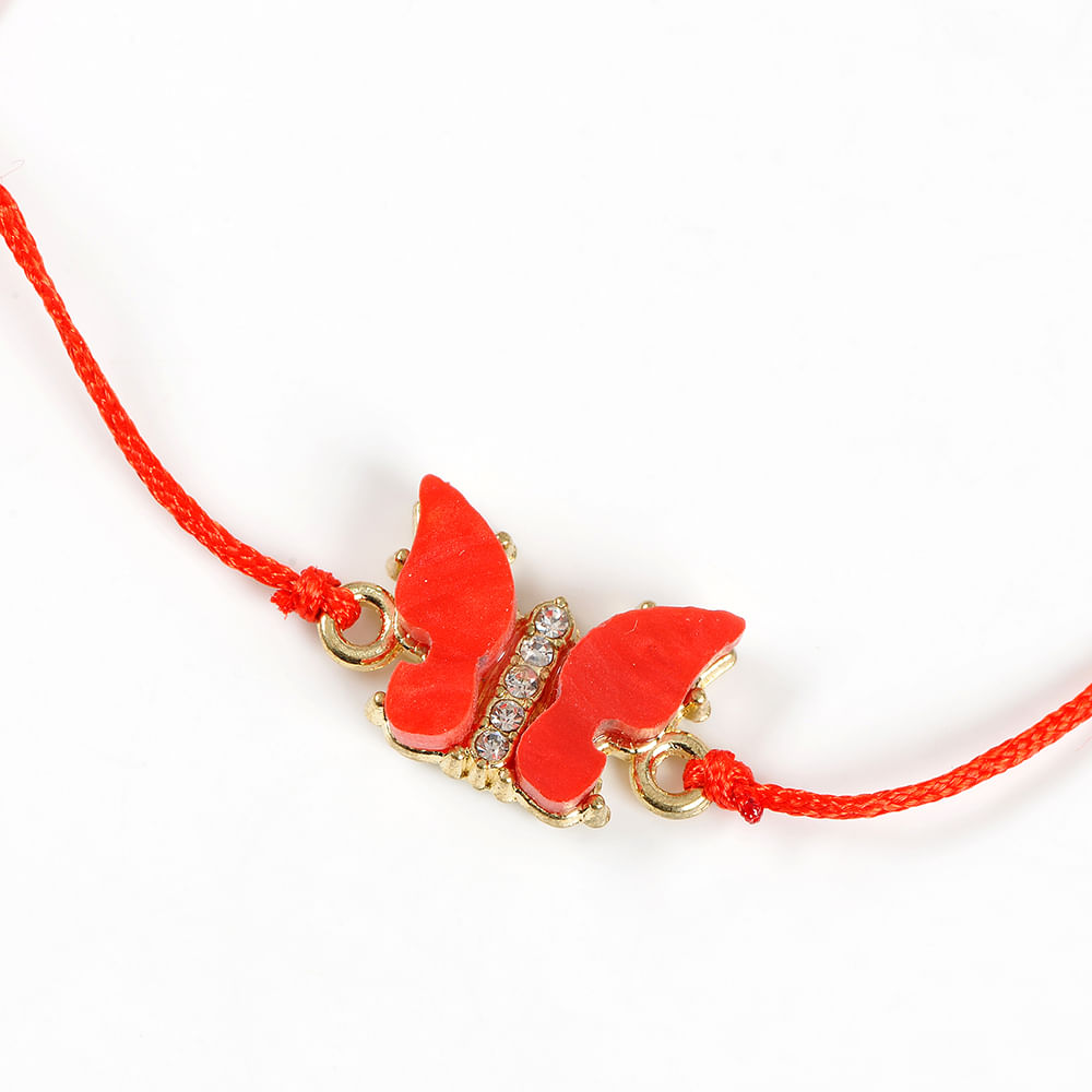 Bratara martisor cu fluture rosu - 2 | YEO