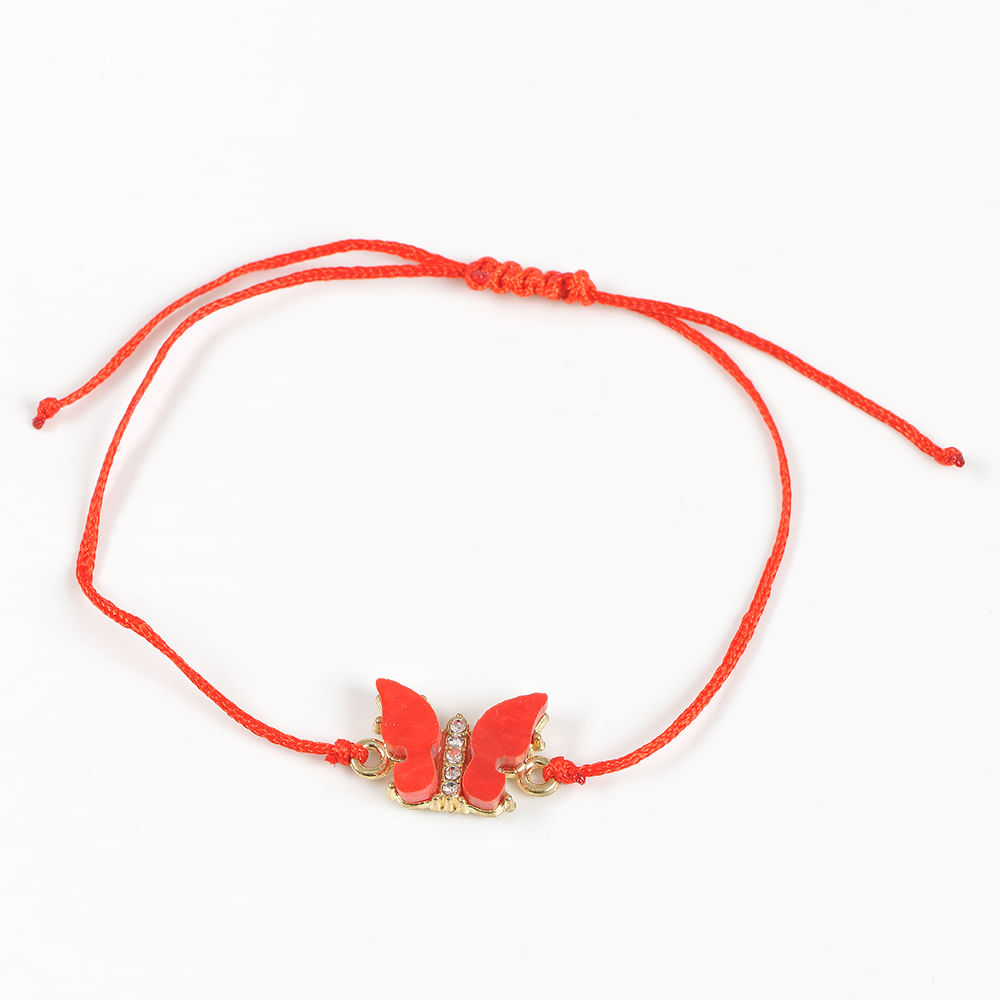 Bratara martisor cu fluture rosu - 3 | YEO