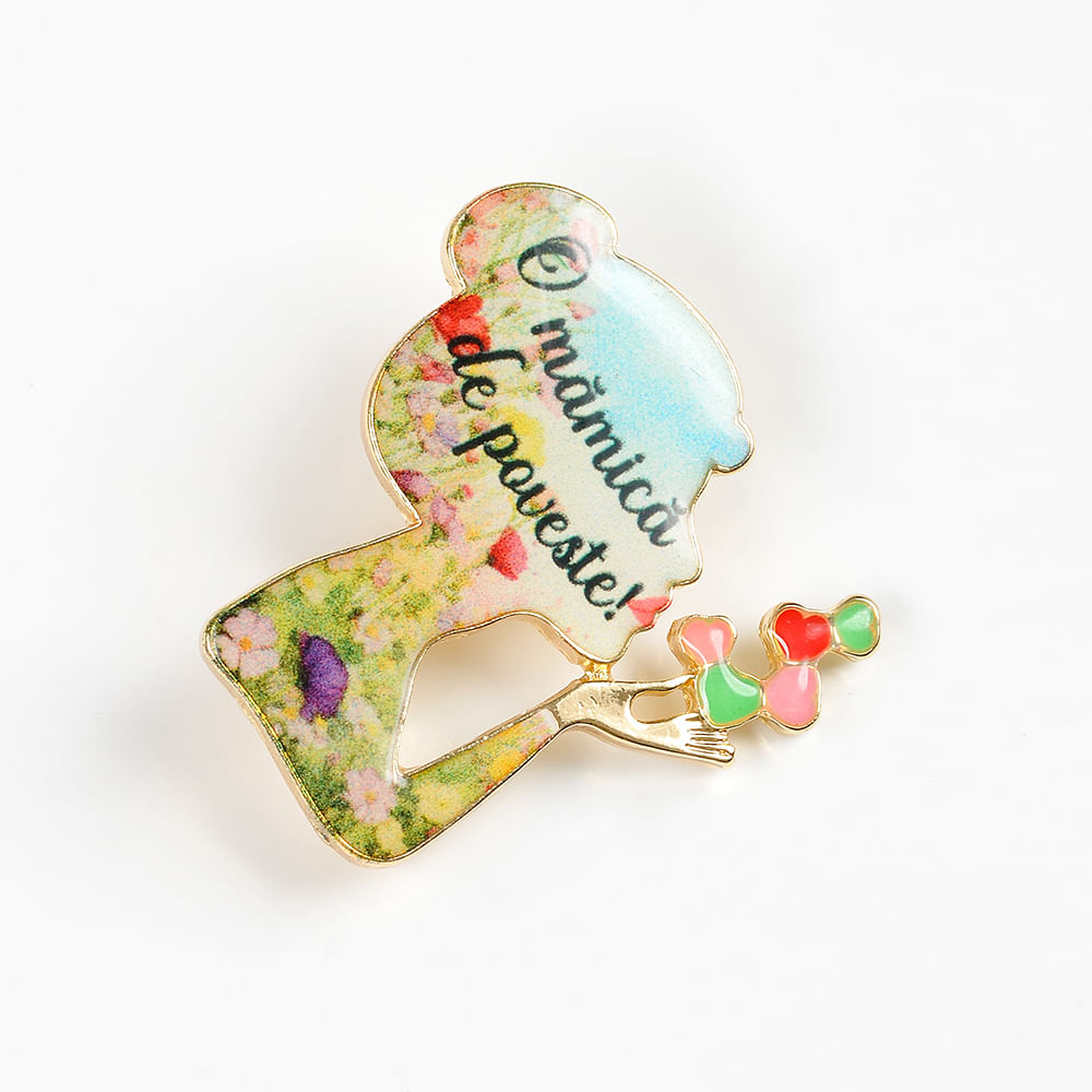 Brosa martisor cu mesaj: O mamica de poveste! - 3 | YEO