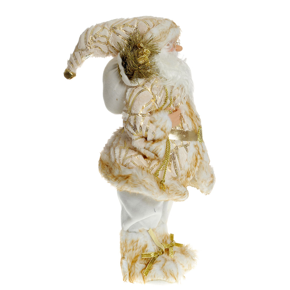 Decoratiune Mos Craciun auriu 60 cm - 1 | YEO