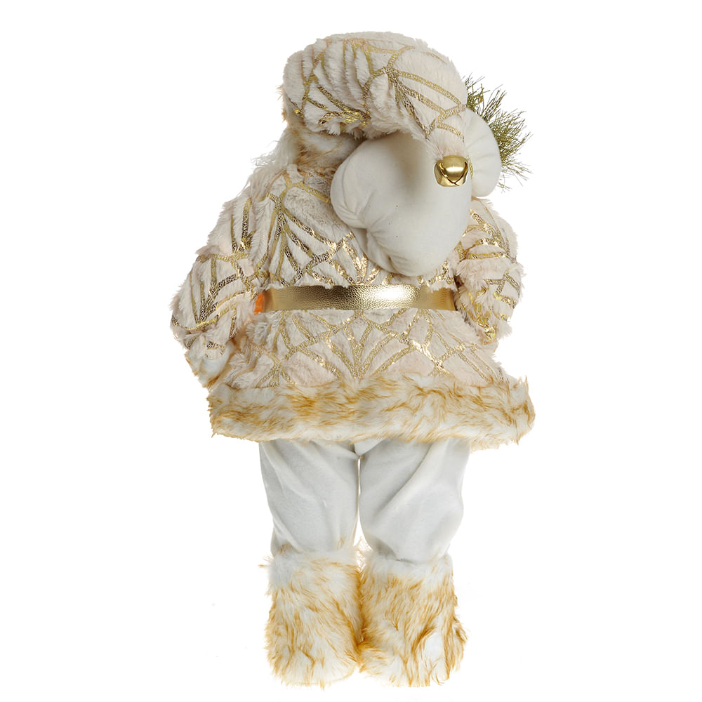 Decoratiune Mos Craciun auriu 60 cm - 2 | YEO